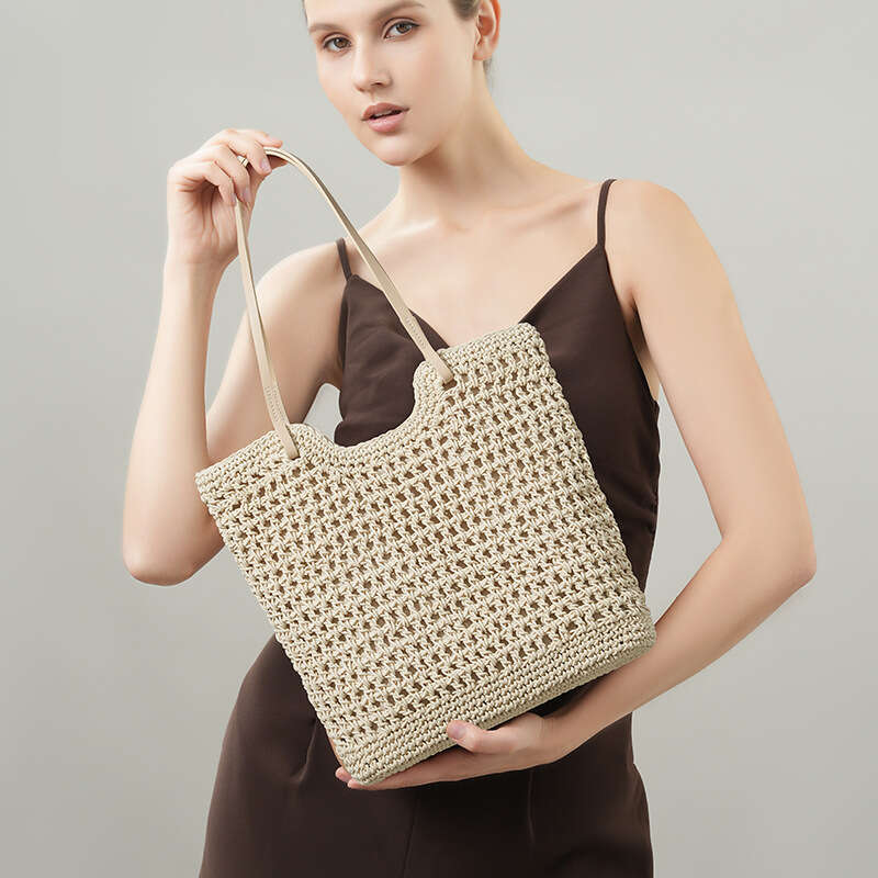 Luxury Bags Designer Large Capacity New Beach Bags Handwoven Cutout One Shoulder Women's Handbag Multifunctional Beach Bags