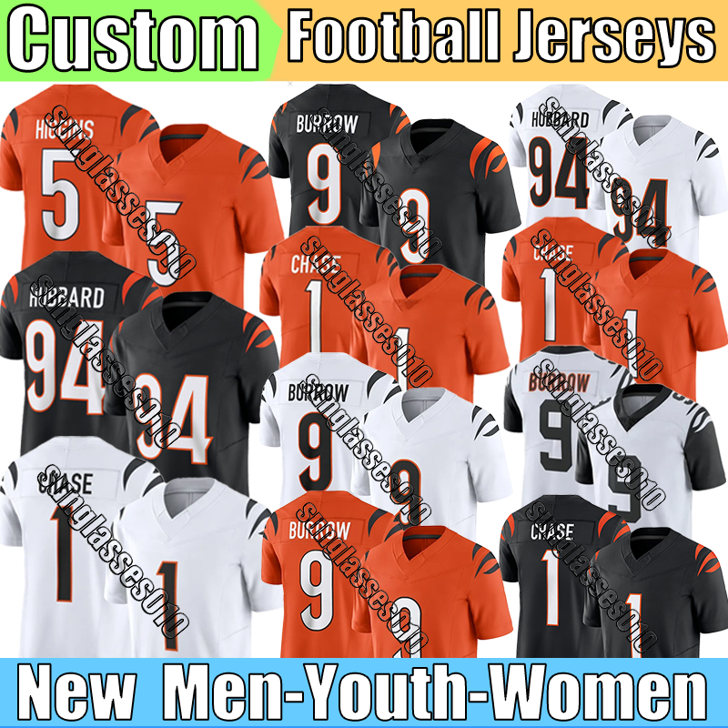 Cincinnaticity BengalsS jersey Brown Gesicki Iosivas Chase Football Jerseys Burrow Hubbard Higgins Murphy Johnson Mims Knight Jr Jerseys