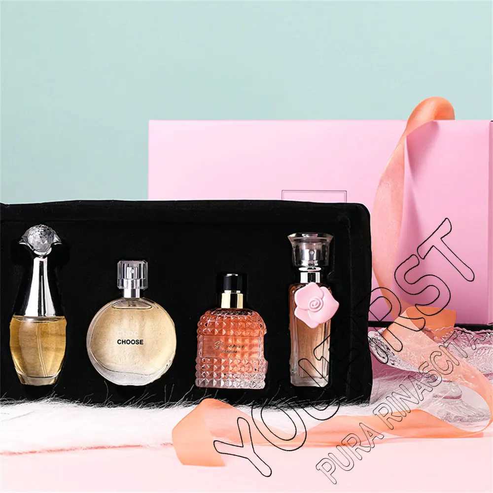 Brand Gift Box 4Pcs Set Perfume Women Parfum Femme 100ml Fresh Natural Floral Scent Spray Feminino Perfumes De Mujer OriginalesT251209