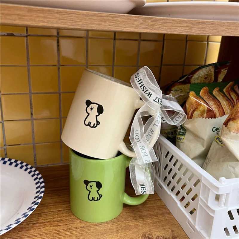 Nordic Heat-resistant Dog Ceramic g Off Breakfast Milk Coffee gs High-value Couple Water Cups Kawaii Cup Birthday Gift H251209
