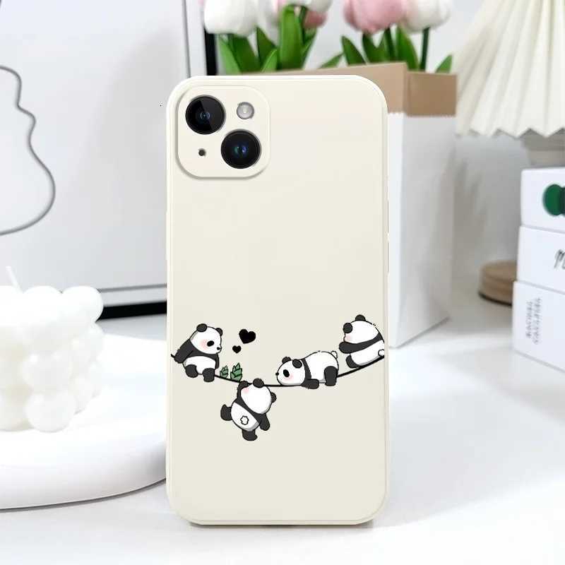 Baby Panda Phone Case For iPhone 17 Air 16 15 14 13 12 11 X XR XS Plus Pro Max Mini Silicone Cover C251209