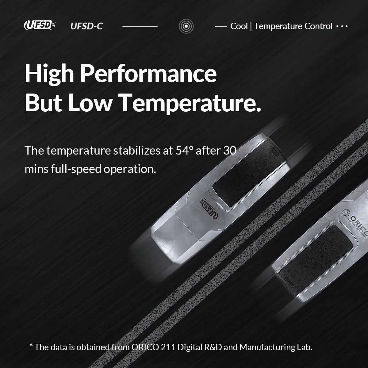 ORICO Fast Flash Drive UFSD Pen Drive Metal Leather USB Flash Drive Type C 411MB/S 512/256GB USB Stick Pendrives tra-Reliable C251209