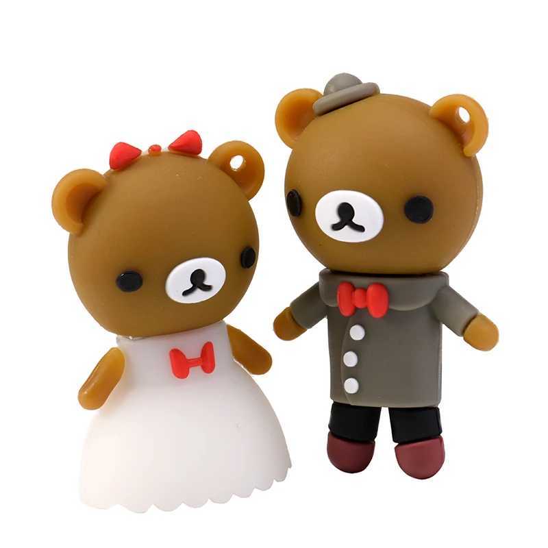 JASTER portable cute cartoon wedding panda USB20 flash pen drive 4GB/8GB/16GB/32GB/64GB external storage memory stick n gift C251209