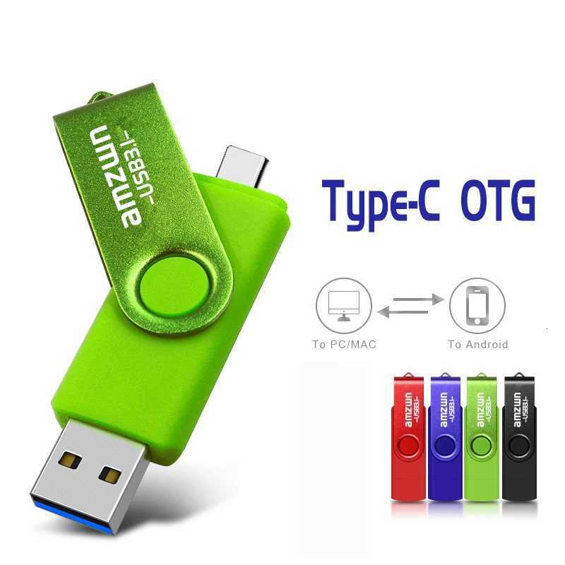 Metal OTG 2 IN 1 Type C pen drive 128GB usb memory stick 256GB 32GB 64GB 128GB cle USB31 flash drive memoria usb C251209