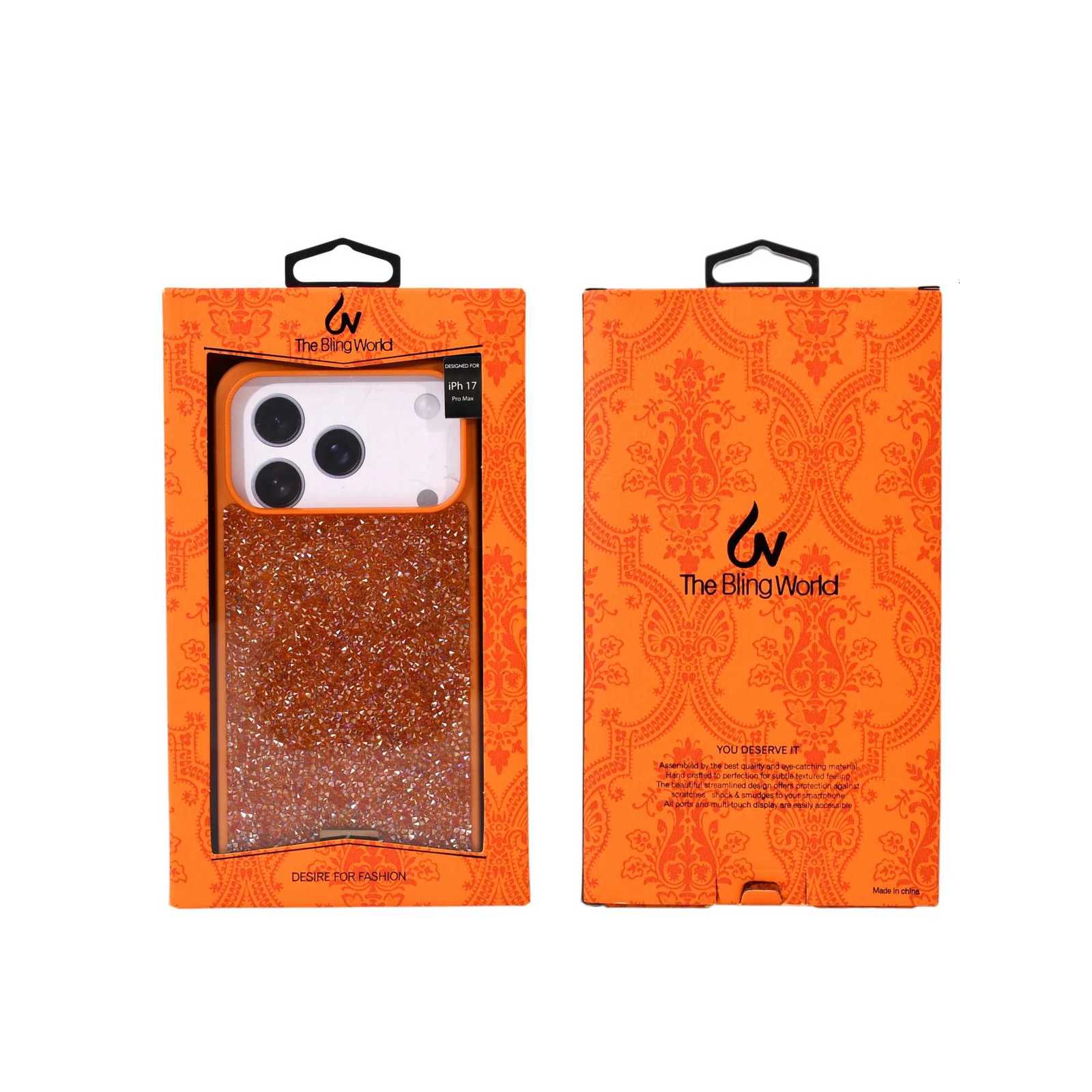 For Iphone 17 Pro Max 17 Air 17 Pro 17 Phone Case Luxury Bling Crystal Diamond TPUPC Glitter Rhinestone Shockproof Back Cover C251209