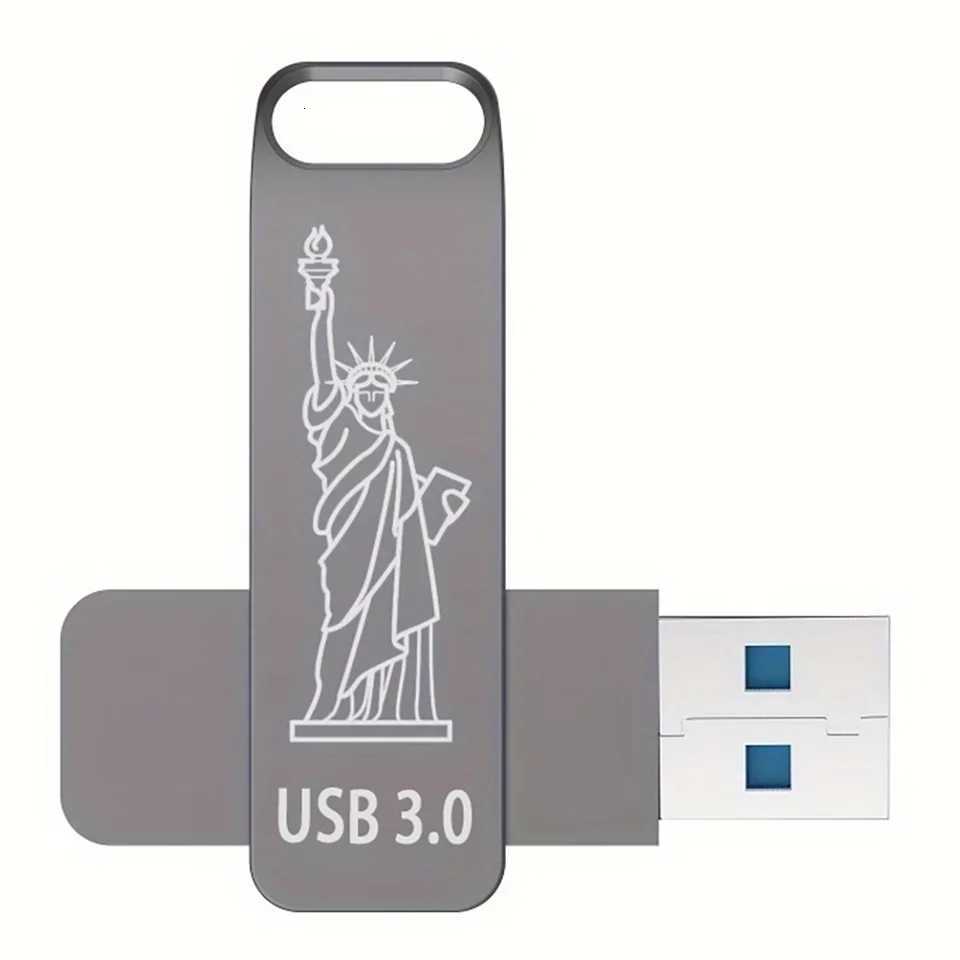High-speed Pen Drive 128GB USB 30 Flash Metal Drive 64GB Large Capacity key chain Transfer Storage Memory U Disk C251209