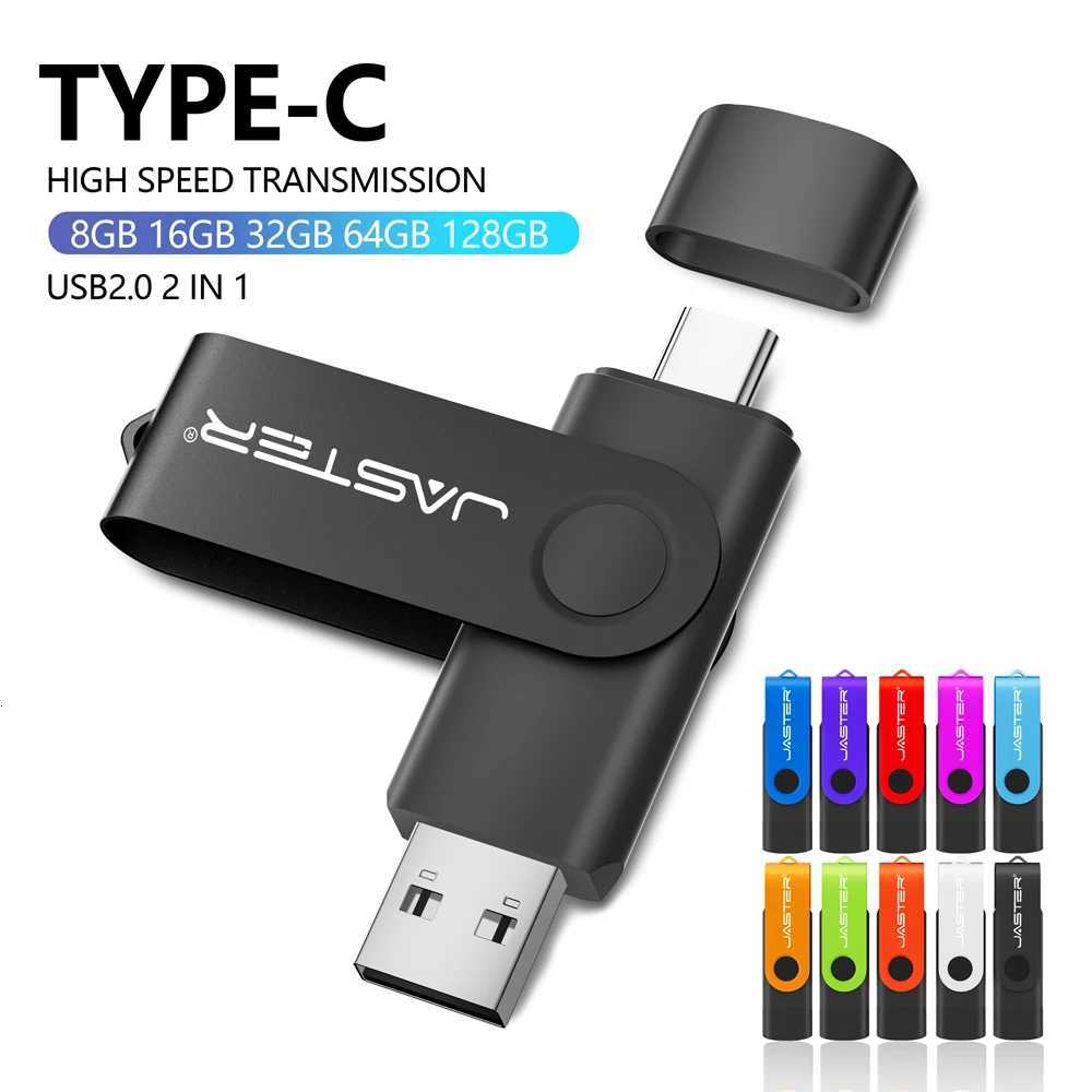 Metal OTG 2 IN 1 Type C pen drive 128GB usb memory stick 4GB 8GB 32GB 64GB 128GB cle usb cle usb flash drive memoria usb C251209