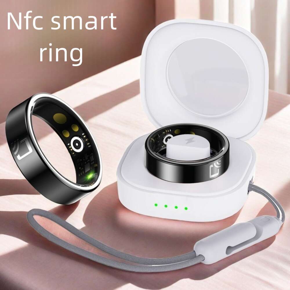 Famous Brand Smarthealth Ceramic Smart Ring NFC Heart Rate Blood Oxygen Sleep IP Waterproof Smartring Health