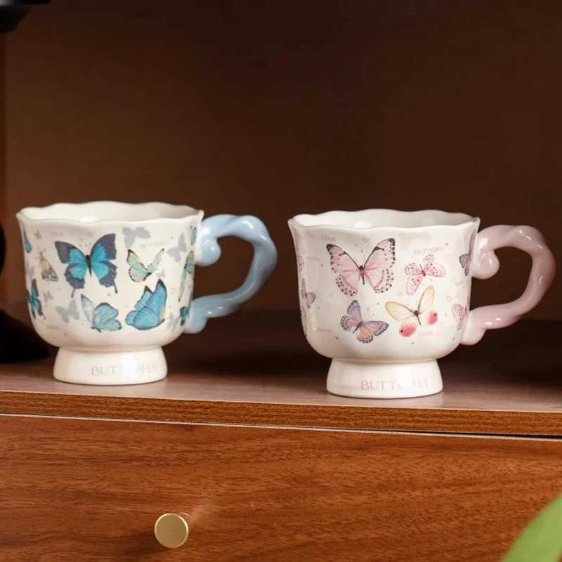 Gift Box Style Ceramic g Household 400ml High Temperature Applique Craft Cups Aesthetic Exquisite Coffee Cup H251209