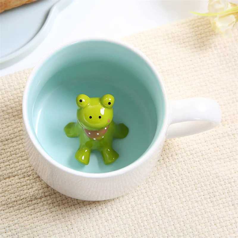 Cartoon s Ceramic gs Coffee Milk Ju Lemon Tea Cup Cute Kids g He Off Drinkware for Kitchen Accessories H251209