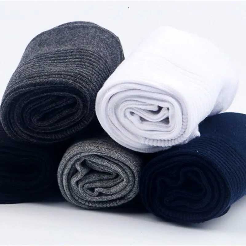 Socks Black White Mens Solid Color 100 Cotton Socks Long Mens Casual Dress Men Socks Business Casual Breathable Soks Sox MaleT251209
