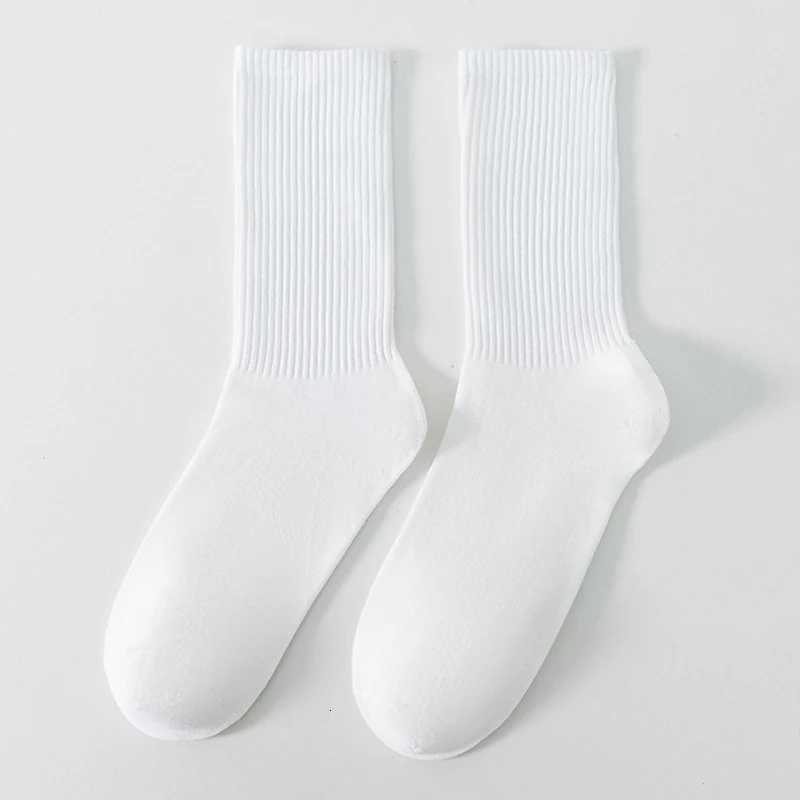 6/10 Pairs Mid Length Socks Men Fashion Solid Color Business Sports Sweat-absorbing Breathable Autumn Simple High-quality SocksT251209