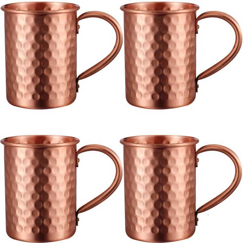 100 400ml Copper Moscow Me g 1/2/3/4PCS Durable Coppery Beer gs Coffee g Milk Cup e Copper Bar Cup H251209