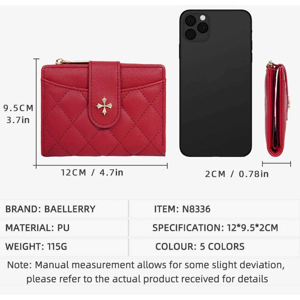 Mini Zip Wallet for Women Gift PU Multifunctional Travel Purse Slim RFID-Free Card Case