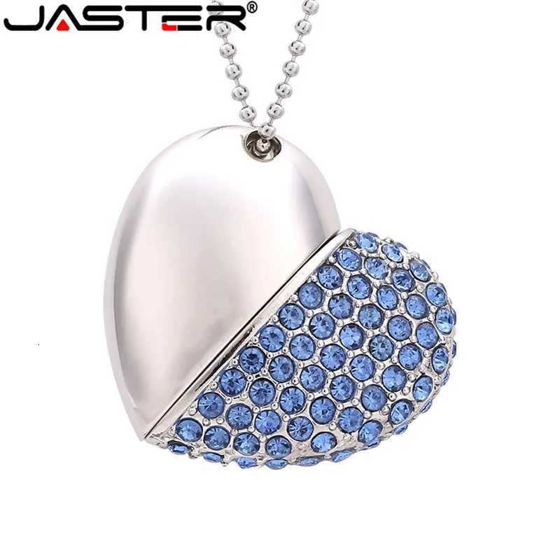 Metal crystal love USB Flash Drive precious stone pen drive special pendrive 64GB/16GB/32GB diamante memory stick gift C251209