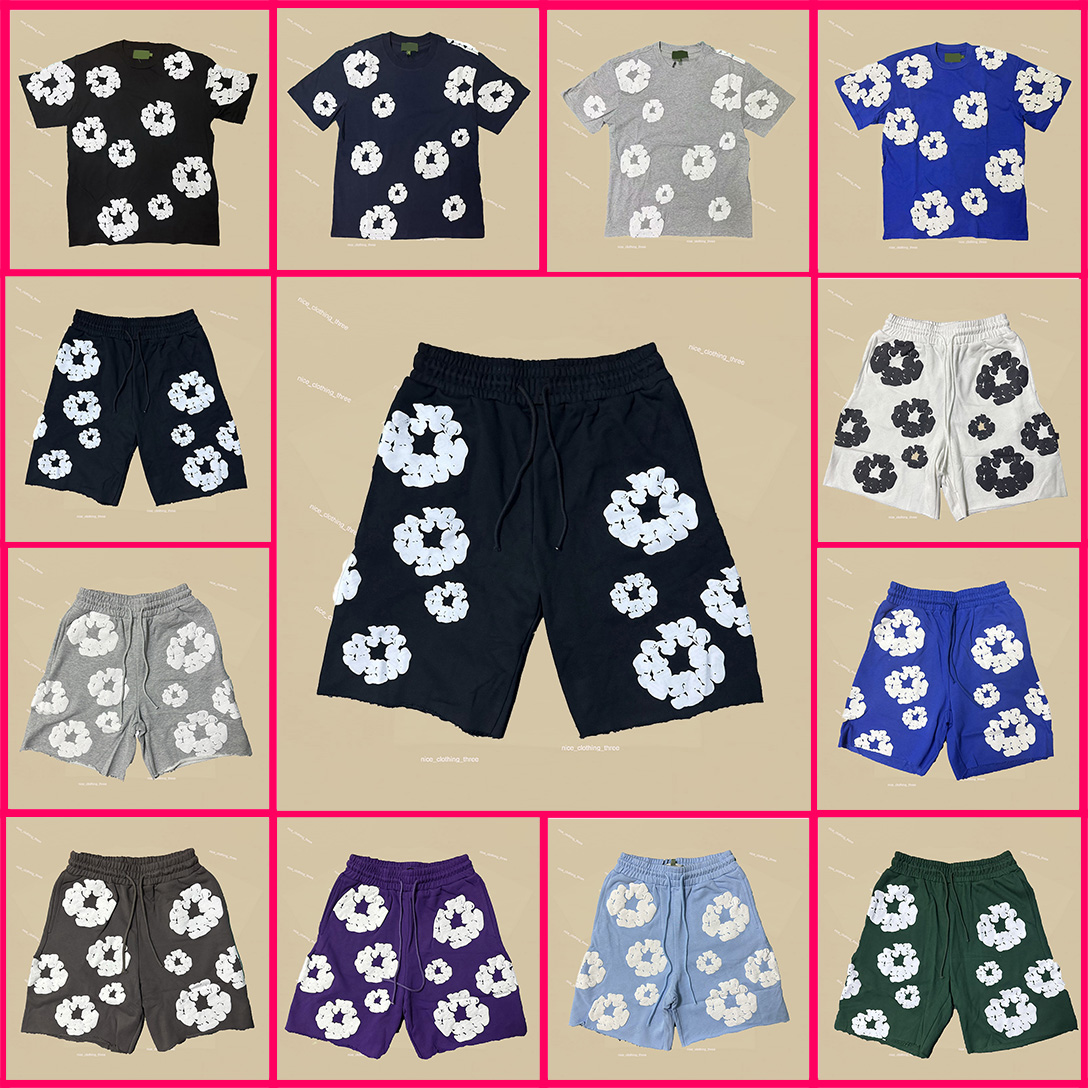 summer mens designer denim t shirt shorts men designer shirt shirts for men designer tshirt designer men Hip hop designer clothes men sweatpants y2k Letter Graphic