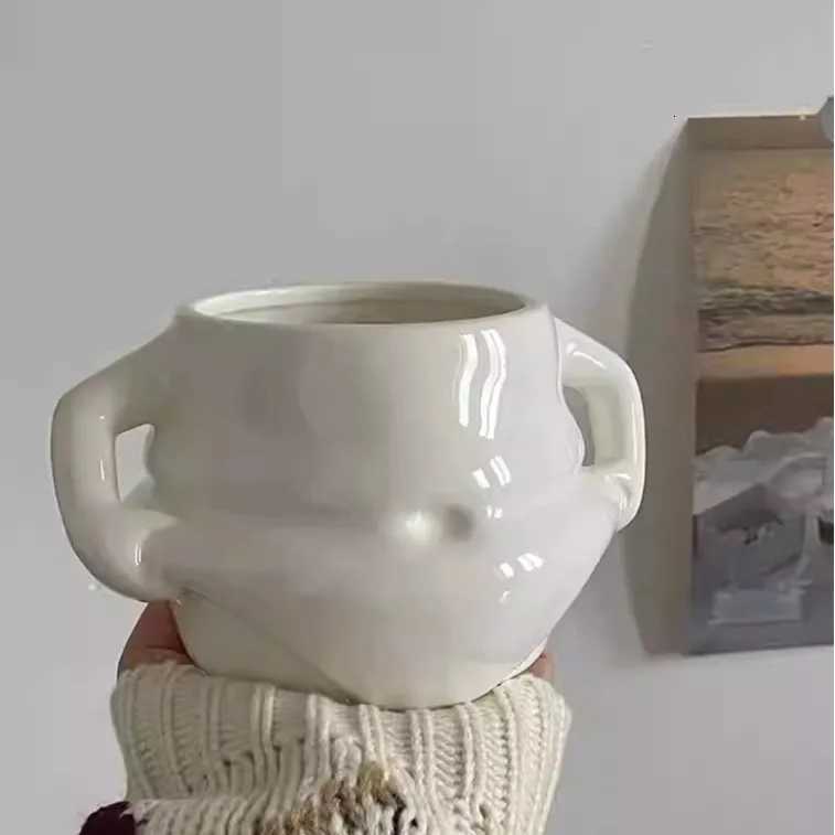 European 350ml Cute Belly g Ceramic Water Cup Off Creative Trendy Milk Breakfast Cup Coffee Cup H251209
