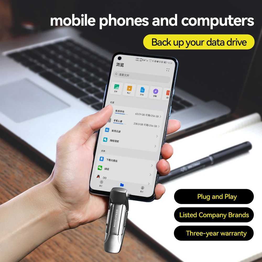 MOVEED USB 32 Solid State Pen Drive 520MB/s High Speed USB Type C Flash Drive 1TB 512GB 256GB 128GB USB Gen 2 Pendrive Flash C251209