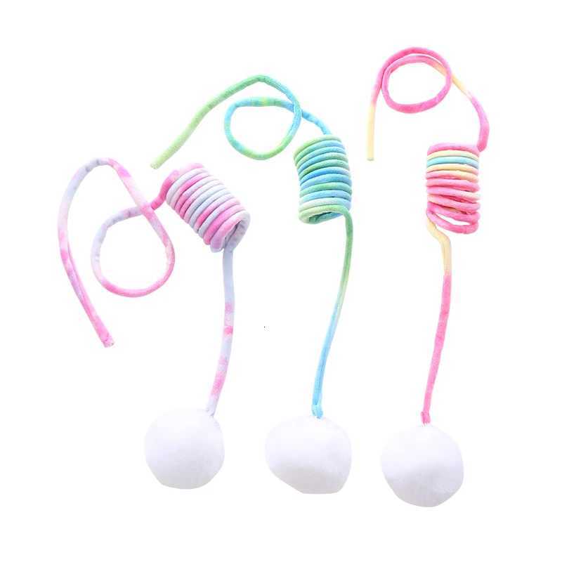 Happy fun cat toy Hanging spring plush rabbit hair ball cat toy M251209