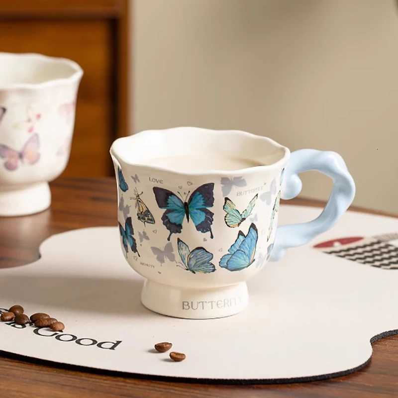Gift Box Style Ceramic g Household 400ml High Temperature Applique Craft Cups Aesthetic Exquisite Coffee Cup H251209