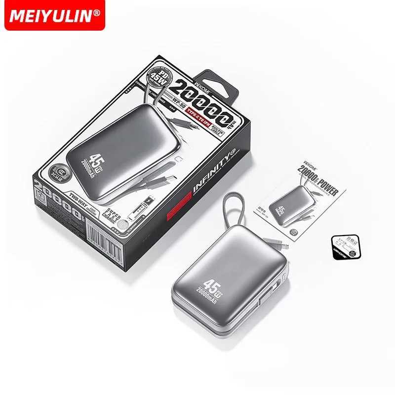20000mAh 45W PD Power Bank 10000mAh Portable USB C Cable Fast Charging Mobile External Battery For iPhone Laptop H251209