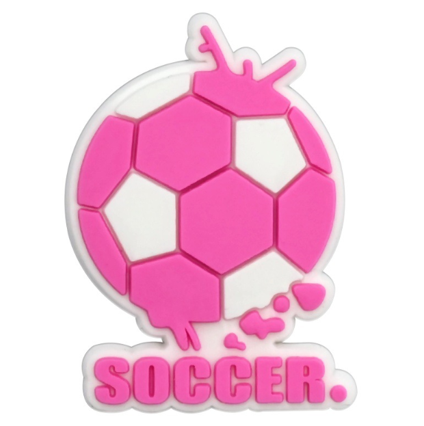 football series shoe flowers decoration buckle pvc soft shoe charms clog accessories DIY hole pin button gift