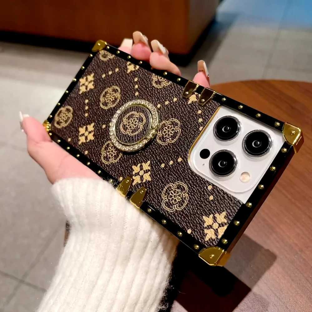 Retro Wen Phone Case Luxury Flower Pattern Soft Leather Cover for iPhone 17 pro Max 17 Air 15 16 pro Max 16E 11 12 13 14 plus C251209