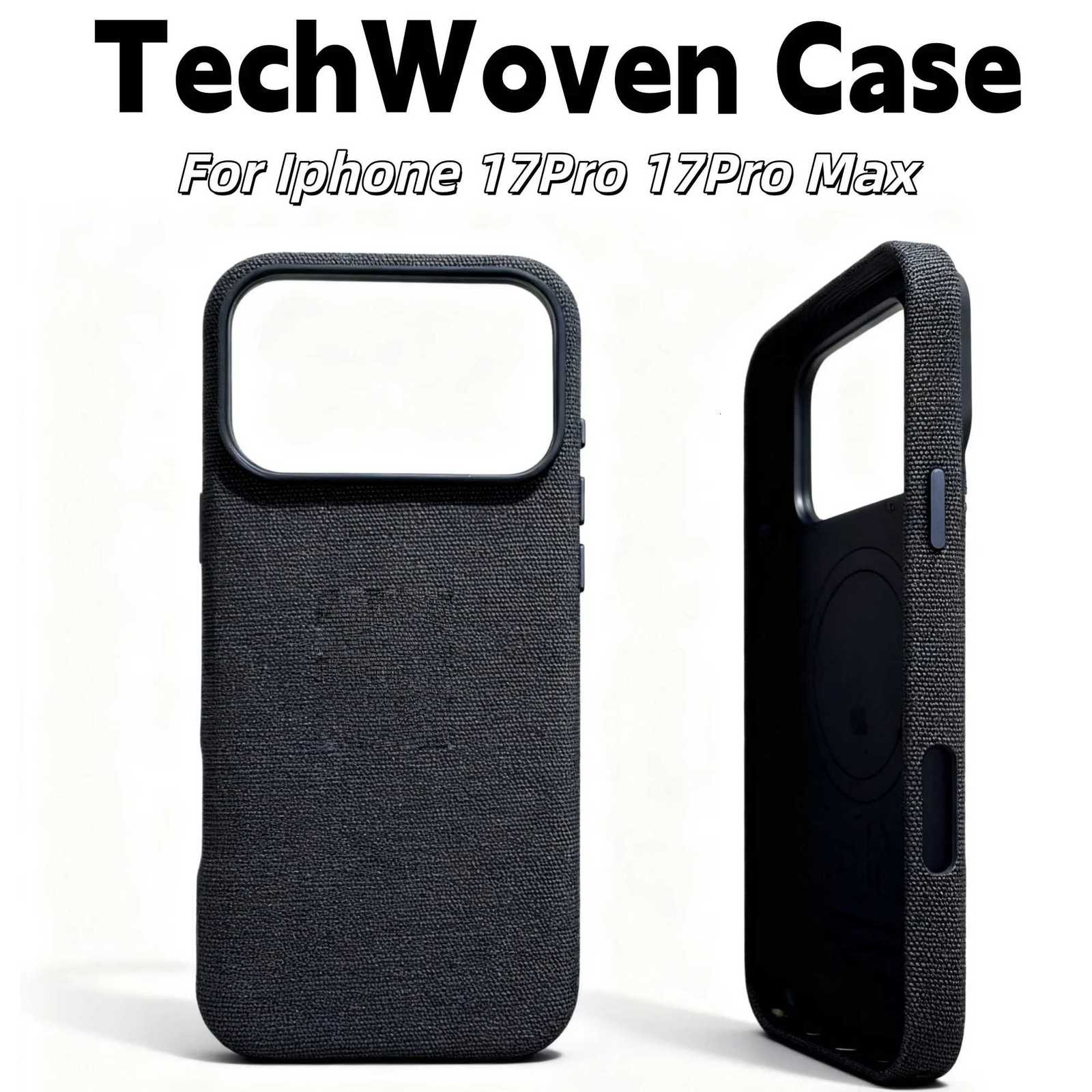 For TechWoven Magnetic Case For 17 Pro Max 17Pro Mafe Wireless Charging Protect Cover No Camera Control Button C251209