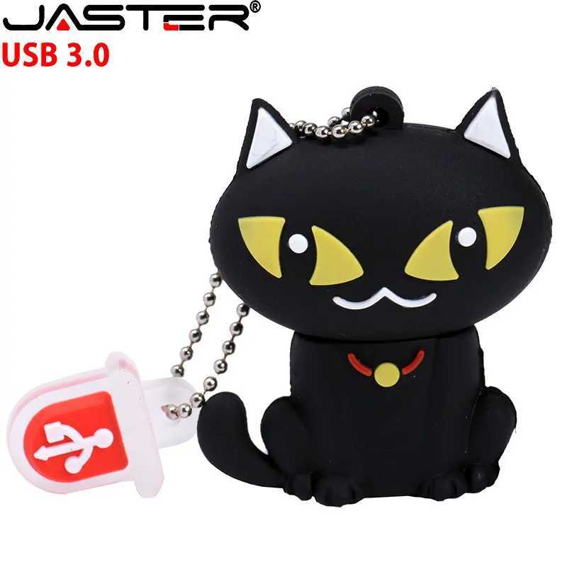 USB 30 Flash Drive 128GB Cute Cartoon Pen Drive 64GB Penguin Cat Owl Frog Memory Stick 32GB Bee Pendrive 8GB 16GB U Disk C251209