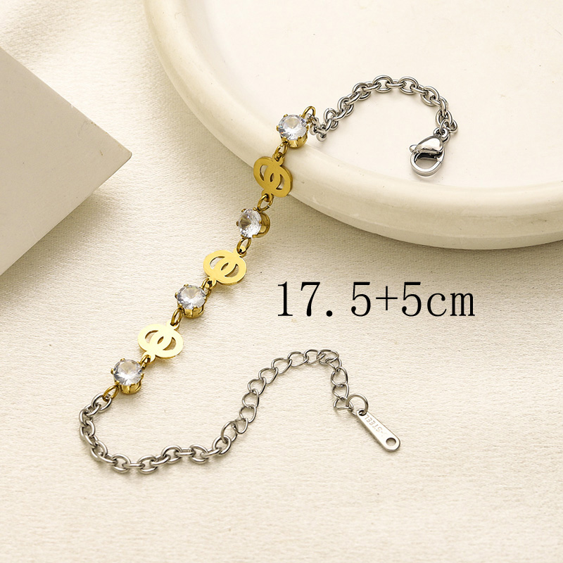 20 Styles Designer Bangle Bracelets Fashion Mens Womens Letter Bracelet Never Fade Stainless Steel Steel seal Jewelry Accessories