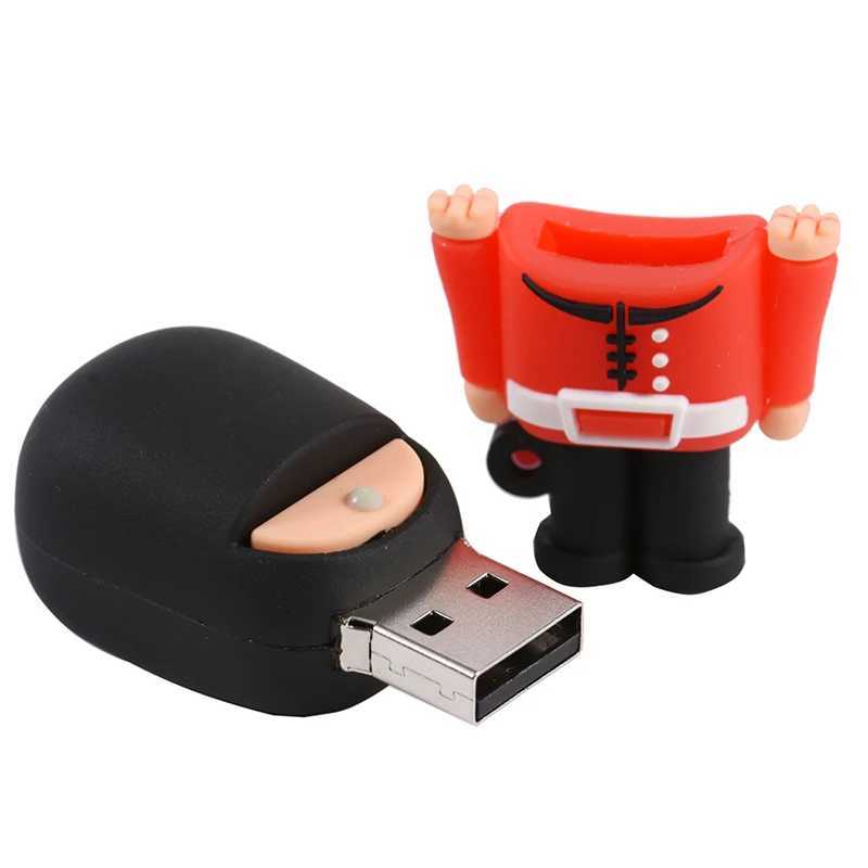 JASTER New Hot USB Flash Drive Pendrive Handse British Guard Cartoon Pen Drive 16G 32G 64GB Usb 20 Memory Stick USB stick C251209