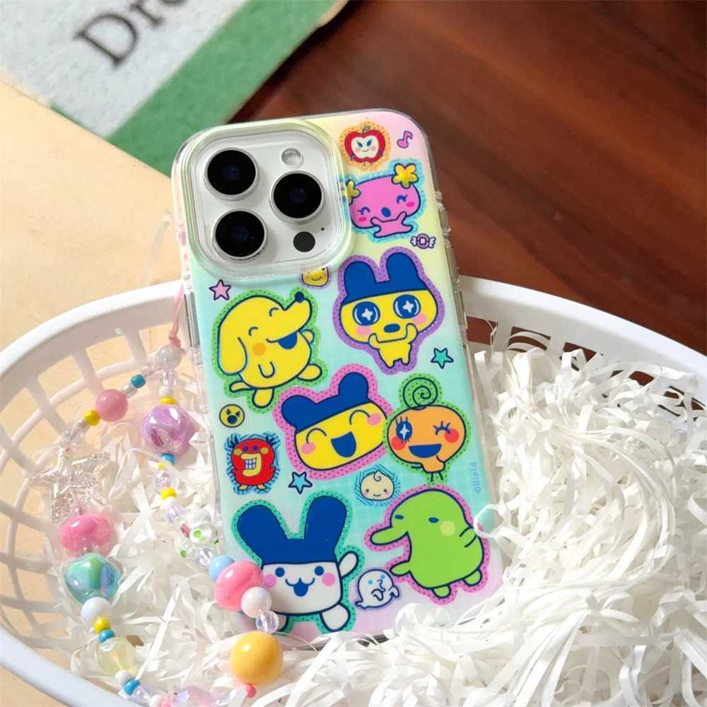 Korean Funny cartoon rabbit phone case for iPhone 12 14 13 prax 15 15Pro 16 Pro Funda Korea with ch shock protection cover C251209