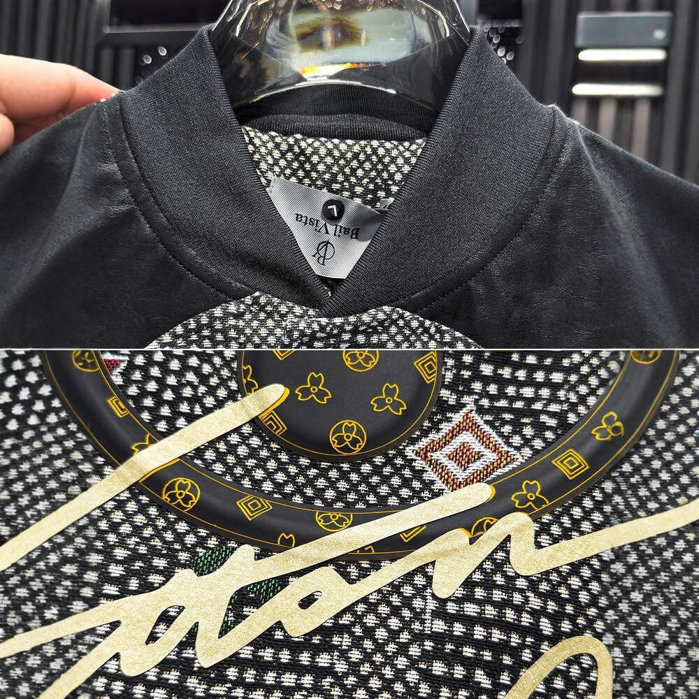 Patchwork Embroidery High-End 2025 New Autumn Trendy Brand Light Luxury Casual Men's Jacket