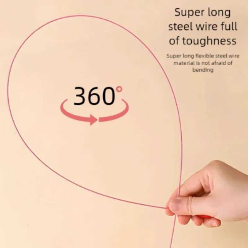 Butterfly Colorful Turkey Feathers And Steel Wire Teasing Cat Stick with Cute Bell Fish - Interactive Cat Playing Toys M251209