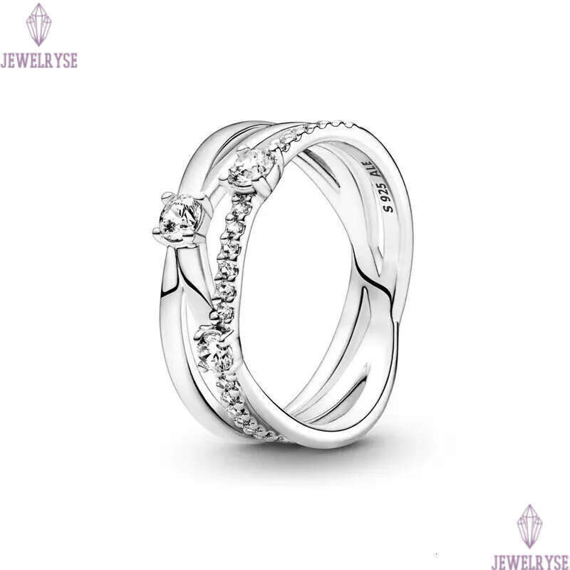 2025 spring summer new lovely crown designer ring for women s925 silver 18k rose gold heart shine crystal love engagement rings jewelry