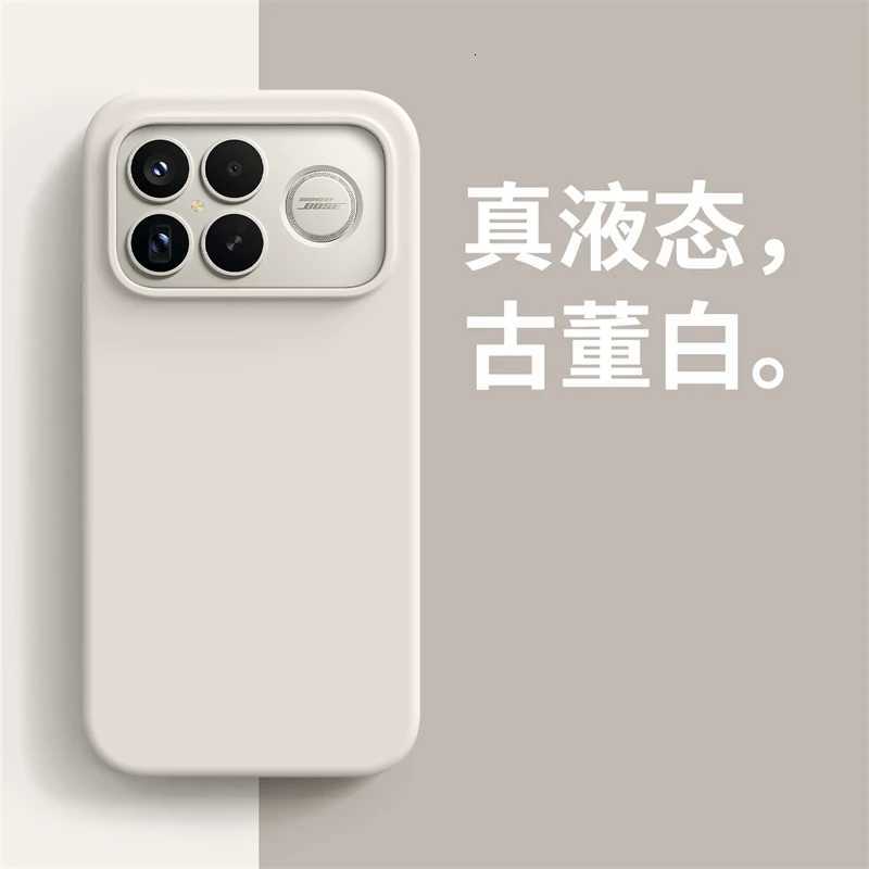 Case For F8 tra F8 Pro 5G Redmi K90 Pro Max Luxury Liquid Soft Silicone Cfortable Feel Built in Flocking Cover C251209