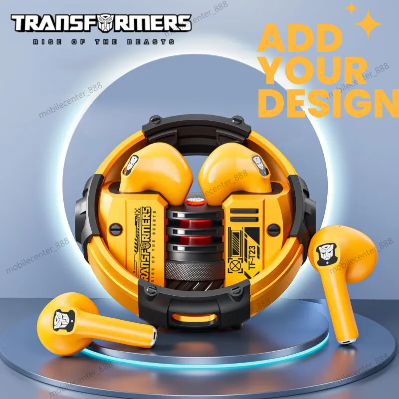 custom TRANSFORMERS TWS Wireless Earphones HiFi Stereo Sound Music Game Earbuds Dual Mode Low Latency HD Call Headphones TF-T23