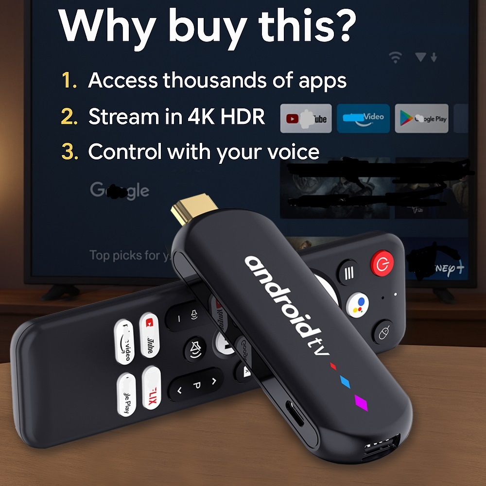 Android 14.0 H96 Max S905L3 TS TV Stick Amlogic S905L Quad Core 4K HDR 2.4G 5G Wifi RAM 2GB ROM 16GB Game Media Player Smart TV Box