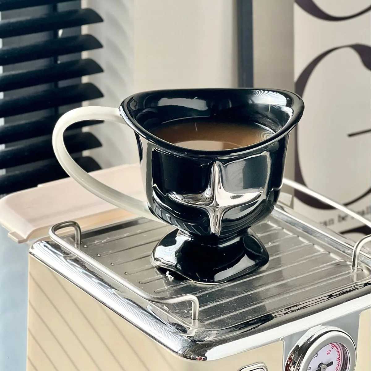 Minimalist Four Star g Cup Mti Functional Breakfast Oat Cup Desktop Ceramic Decorations Coffee Shop Dessert Container H251209