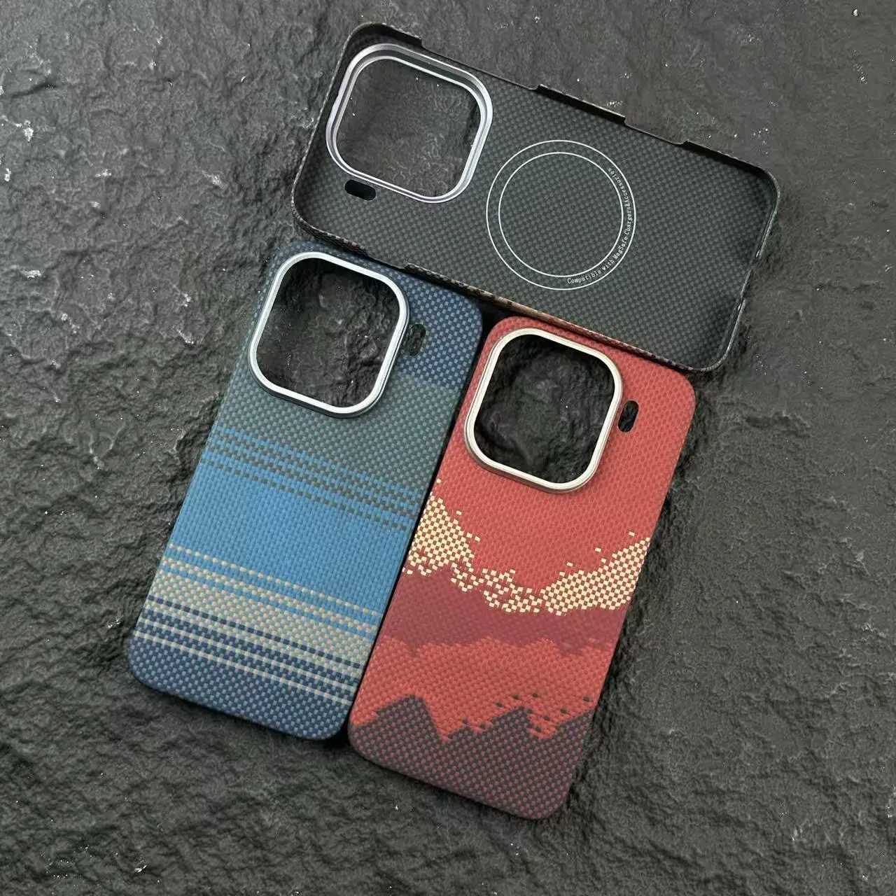 For Find X9 X9pro Aramid Fiber Carbon Fiber tra-light Magnetic Metal Business Style Anti-fall High-end Mobile Phone Case C251209