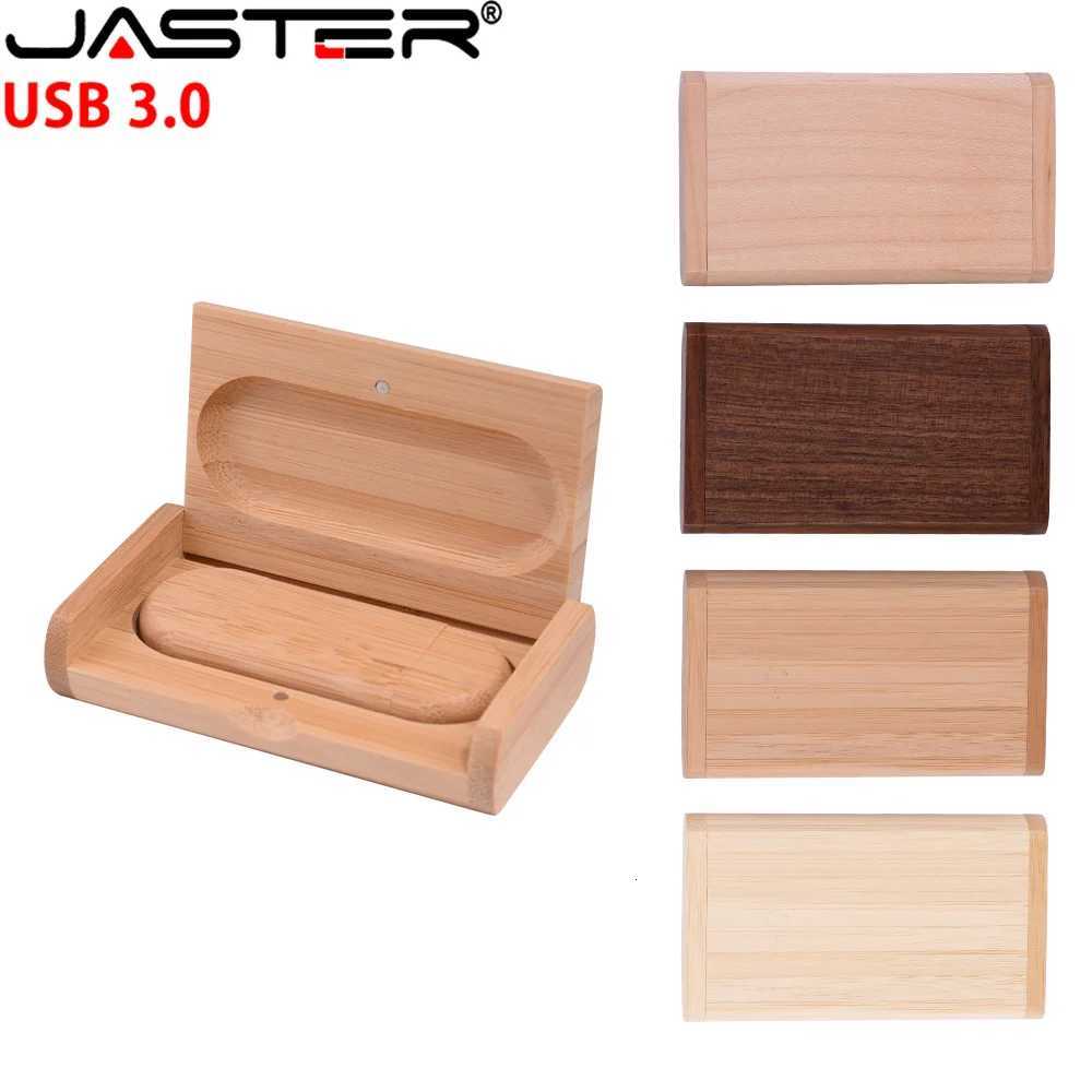 JASTER USB Flash Drive TYPE-C 2 in 1 Memory Stick 30 Wooden Pendrive 4GB 8GB 16GB 32GB 64GB 128GB Pen driveNo custi C251209