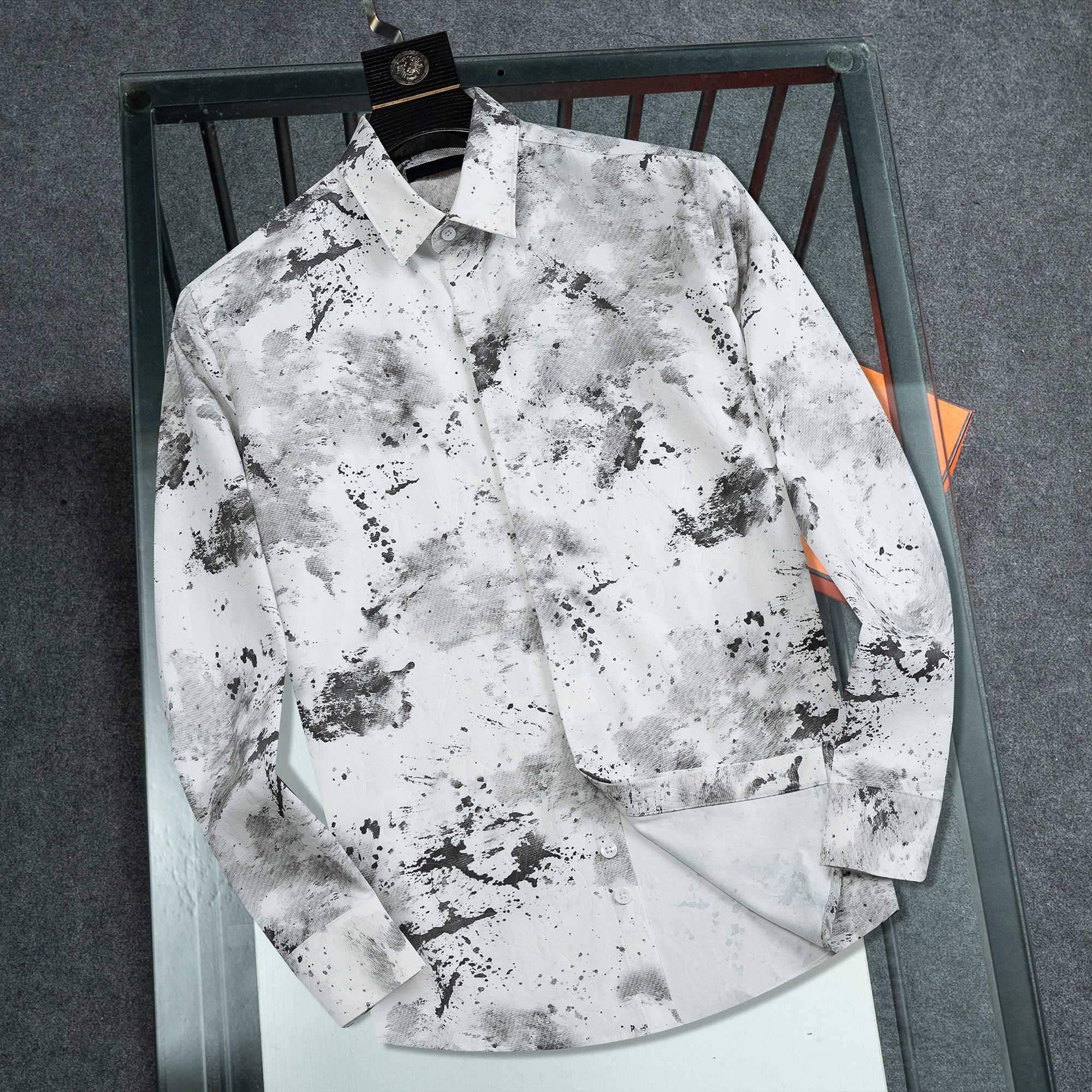 Famous Luxury Designer Mens Casual Shirts Fashion Business Social Cocktail Shirts Burrerys Mens Brand Spring Summer Shirts Available in Various Colors