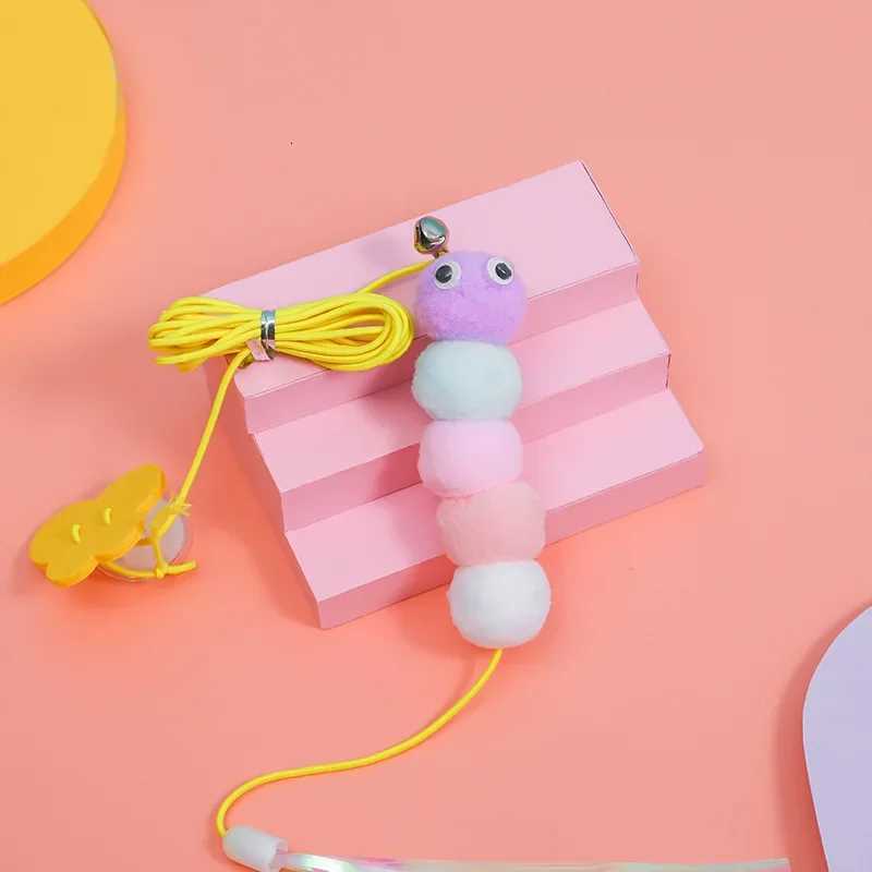 Cat Toys Interactive Adjustable Pet Bite Resistant Rope Hanging Door Swing Funny Cat Stick Pet Toys Products Kitten Supplies M251209