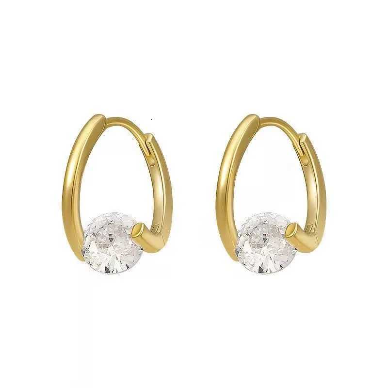 Korean Fashion Zircon Drop For Women Jewelry 2025 Trending New Luxury Womens Geometric Hoop Earrings Pendientes Gifts K251209 H260129