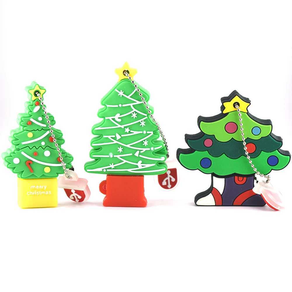 cute Santa Claus usb flash drive 4GB 8GB 16GB memory stick 32GB 64GB cartoon snow boots 128GB U disk Christmas gift pen driv C251209
