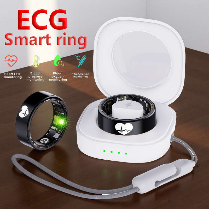 Famous Brand ECG Heart Rate Body Temperature Blood Oxygen Sleep HRV R Ring Smart Health Monitoring