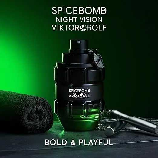 ViktorRolf Spicebomb Nightvision Eau De Toilette Clido Picante Fresco Colonia Para Hombre Con Notas Bergamota Ctrica EspeciasT251209