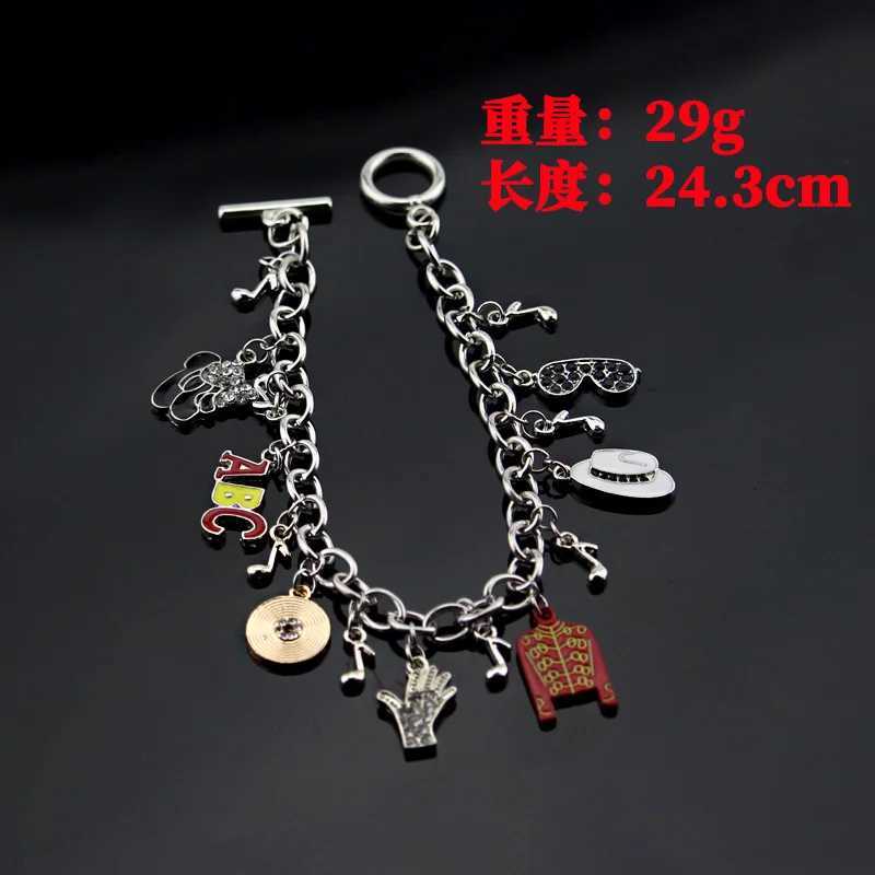 Michael Jackson Bracelet Commemorative Series Fashion Personality Pendant Mens and Womens Friendship GiftXJ251209