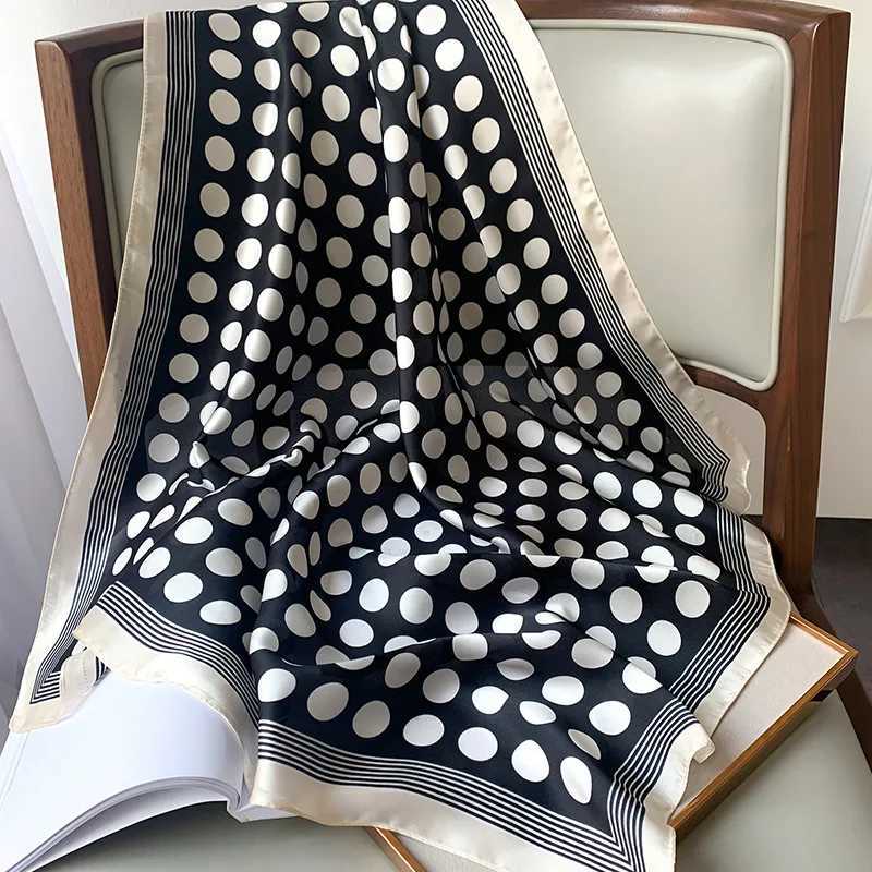 Luxury Fashion Scarves for Women Shawl Print Silk Satin Hijab Scarf Female Bandana 7070cm Luxury Brand Square Shawls Scarfs For Ladies Y251208