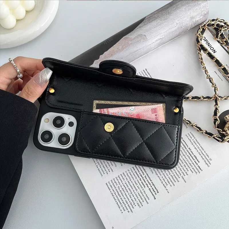 Crossbody Adjustable Lanyard Phone Case for IPhone 15 14 13 12 11 16 Pro Max Wallet Card Slot Holder Leather Cover no C251209